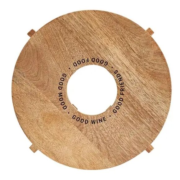 NWT Santa Barbara Design Studio Wine Holder Cheese Board - Picture 3 of 3